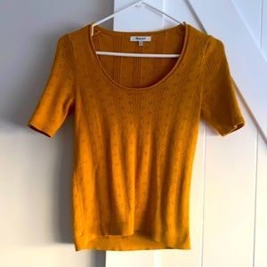 Madewell pointelle sweater size xs
